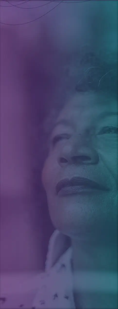 woman looking into the distance for mobile