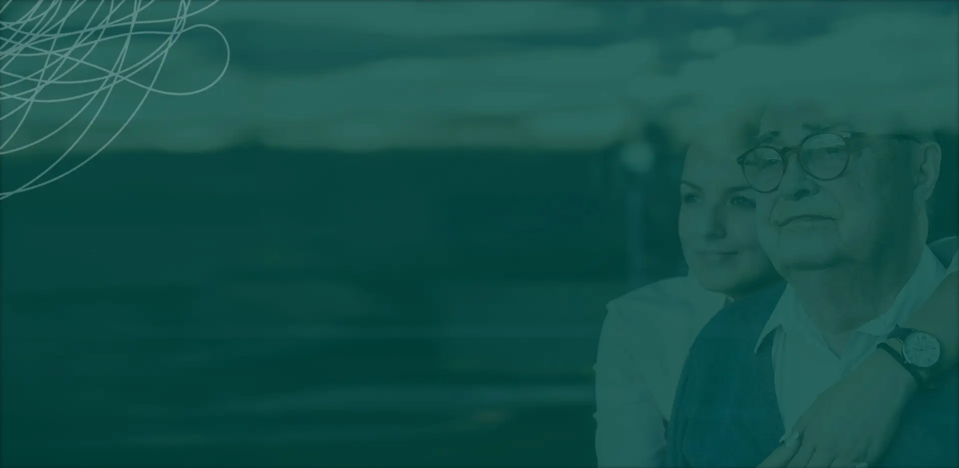 men and woman looking into the distance