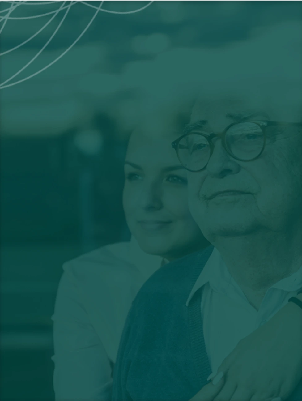 man and woman looking into the distance for mobile